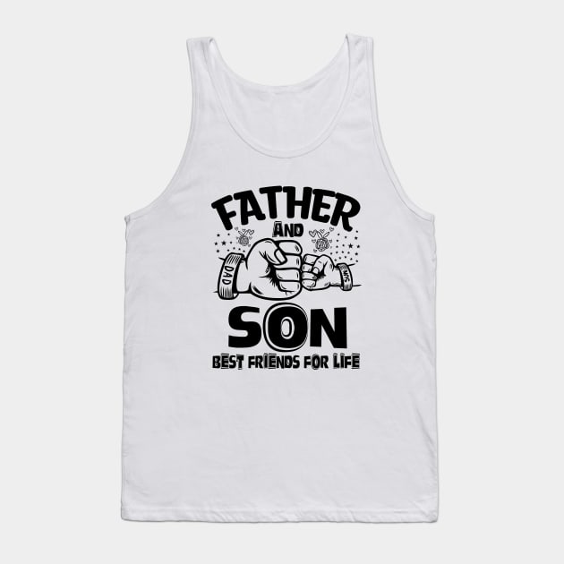 Father And Son Best Friends For Life Tank Top by Astramaze